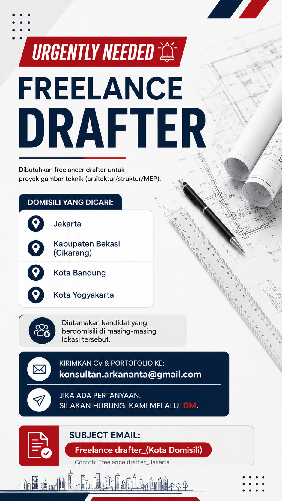 Poster Drafter di PT Agnia Khassa Arkananta 1