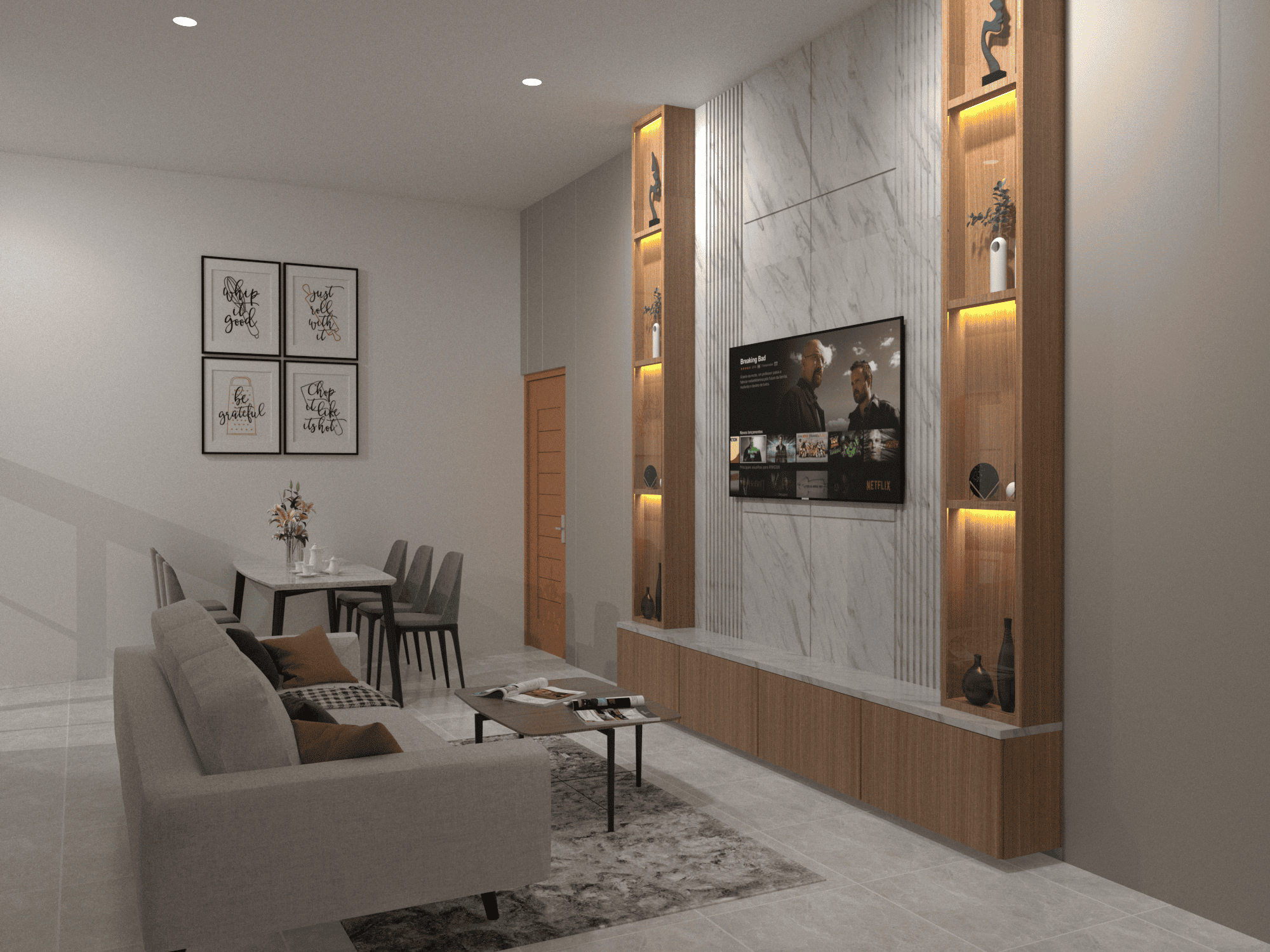 Proyek Interior Ruang Keluarga Rumah Bekasi