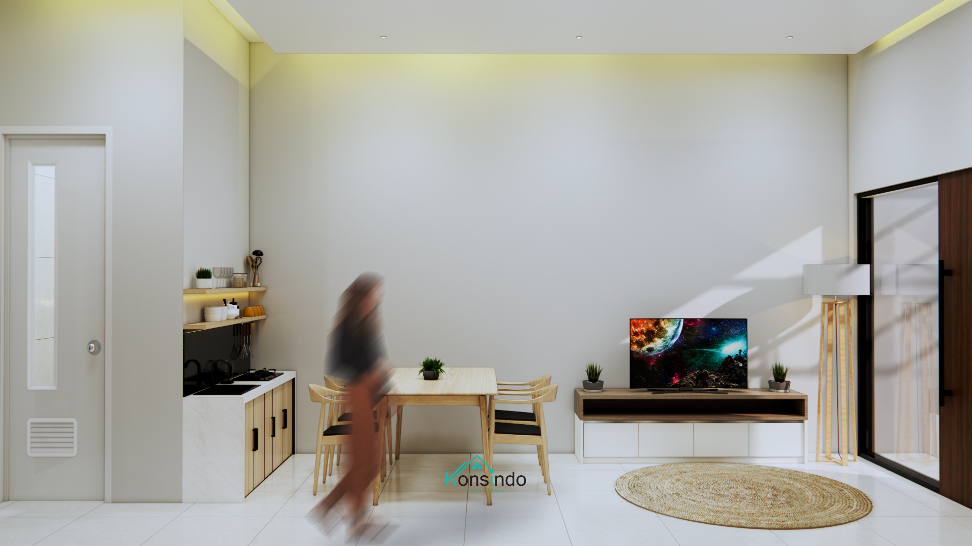 Modern Living Design Rumah Mr. R