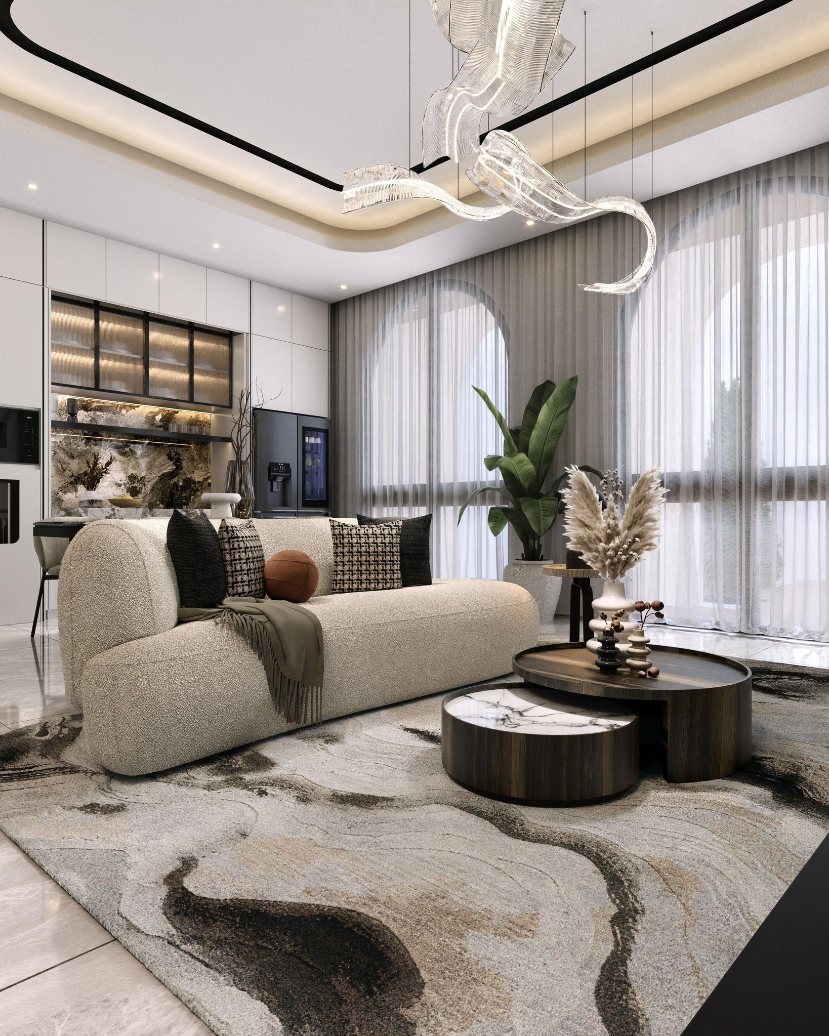 3D Visual for Proposed Interior Projects 🏠: Dining-Pantry Area 📍: Surabaya